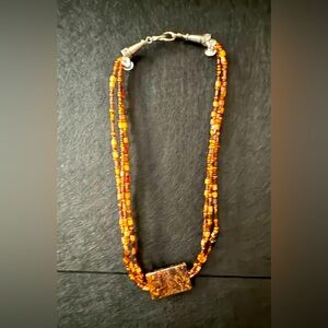 Natural amber beads - one of a kind